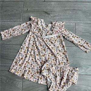 Tucker + Tate Baby Girl Dress with Bloomers - 24 Months - Floral Print Ruffles